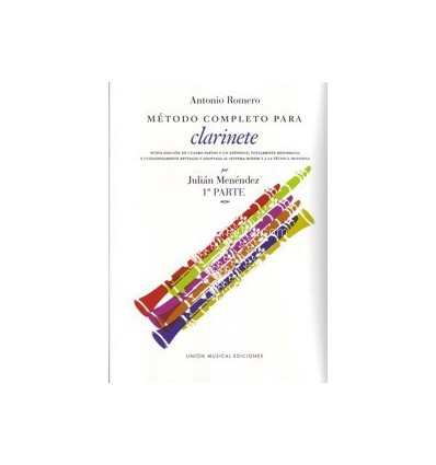 Método Completo para Clarinete. Antonio Romero. 1ª Parte