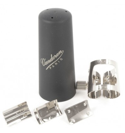 Abrazadera y boquillero clarinete bajo Vandoren Optimum