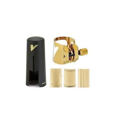 Abrazadera y boquillero saxo soprano Vandoren Optimum