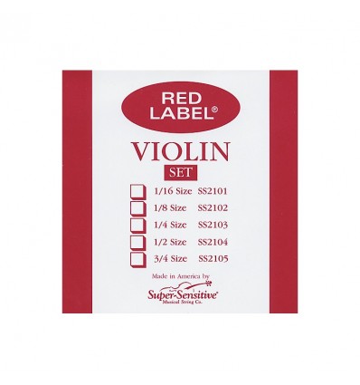 Set de cuerdas violín Super Sensitive Red Label bola medium