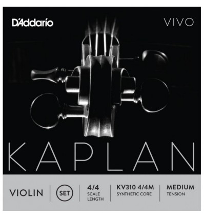 Set de cuerdas para violín D'Addario Kaplan Vivo KV310 bola medium