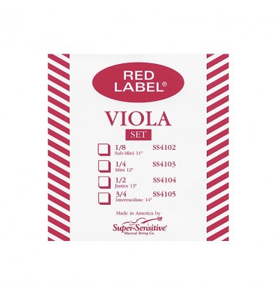 Set de cuerdas viola Super-Sensitive Red Label