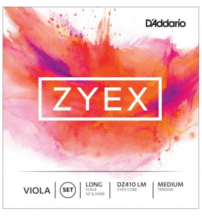 Set de cuerdas viola D´addario Zyex DZ410L Long