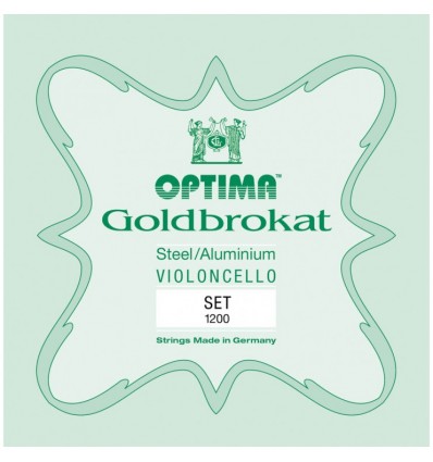 Set de cuerdas Cello Optima Goldbrokat 1200 medium