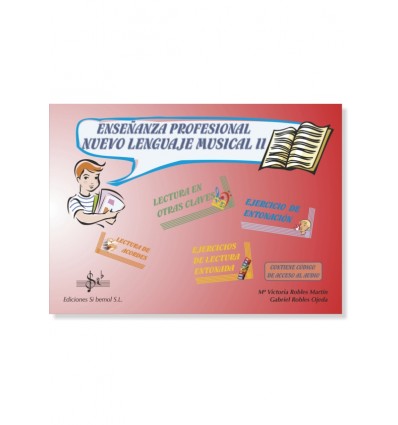 Libro Nuevo Lenguaje Musical 2º grado profesional. Ediciones Si bemol