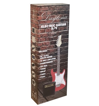 Pack guitarra eléctrica Junior DAYTONA tipo Stratocaster