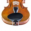 Barbada central para violín Flesh-Flat madera dura ebonizada frontal