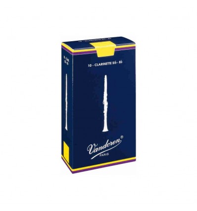 Caja de cañas azul clarinete Vandoren Tradicional 3 1/2
