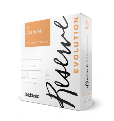 Cañas clarinete D´addario Reserve evolution 3 1/2