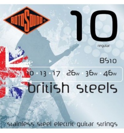 Set guitarra eléctrica Rotosound 10-46 British Steels