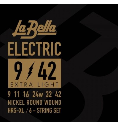 Set cuerdas guitarra eléctrica La Bella HRS 9-42