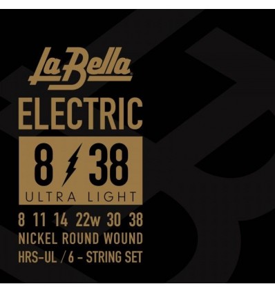 Set cuerdas guitarra eléctrica La Bella HRS Blues 8-38
