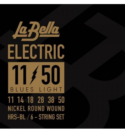 Set cuerdas guitarra eléctrica La Bella HRS  Blues Light 11-50