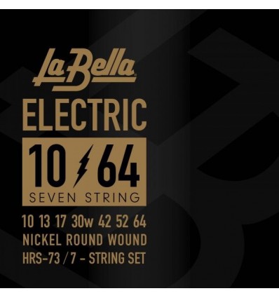 Set cuerdas guitarra eléctrica La Bella HRS 7 cuerdas 10-64