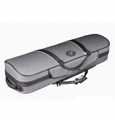 Estuche violín Bam Pedi NiteFlash rectangular gris