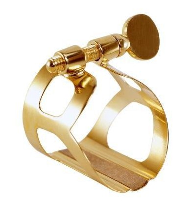 Abrazadera y boquillero requinto BG Tradition L-81 Oro